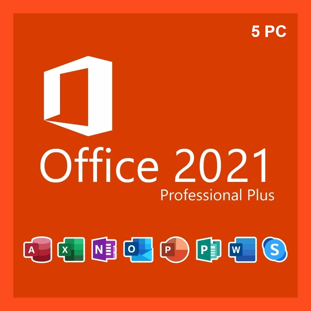 Microsoft Office 2021 Pro Plus 5PC [Retail Online]